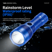 high lumen rechargeable flashlight 2000 lumen ultra bright handheld led flashlight active heat dissipation long range beam 6 lighting modes powerful emergency light ipx6 waterproof rating long lasting battery home emergency & camping use