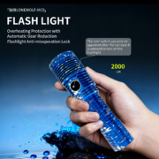 high lumen rechargeable flashlight 2000 lumen ultra bright handheld led flashlight active heat dissipation long range beam 6 lighting modes powerful emergency light ipx6 waterproof rating long lasting battery home emergency & camping use