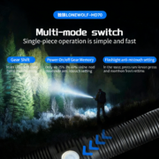 led rechargeable high lumen flashlight, 6 mode ultra bright camping flashlight, 5500 lumen ultra bright flashlight, adjustable tactical high power flashlight, home emergency waterproof flashlight