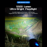 led rechargeable high lumen flashlight, 6 mode ultra bright camping flashlight, 5500 lumen ultra bright flashlight, adjustable tactical high power flashlight, home emergency waterproof flashlight