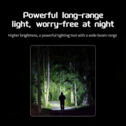 led rechargeable high lumen flashlight, 6 mode ultra bright camping flashlight, 5500 lumen ultra bright flashlight, adjustable tactical high power flashlight, home emergency waterproof flashlight