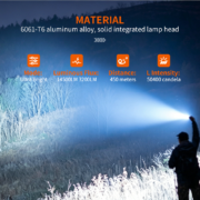 g12 max 14500lm super bright high intensity flashlight